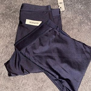 2 pairs of Garage luxe high rise shiny leggings